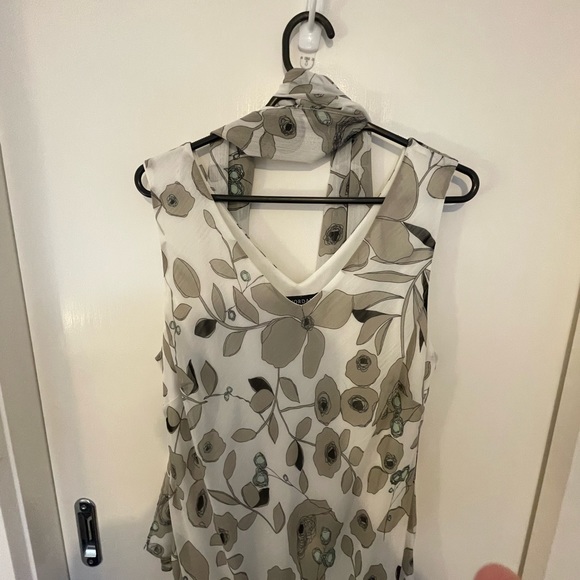 Liz Jordan grey and white dress in size 12 - Picture 3 of 5